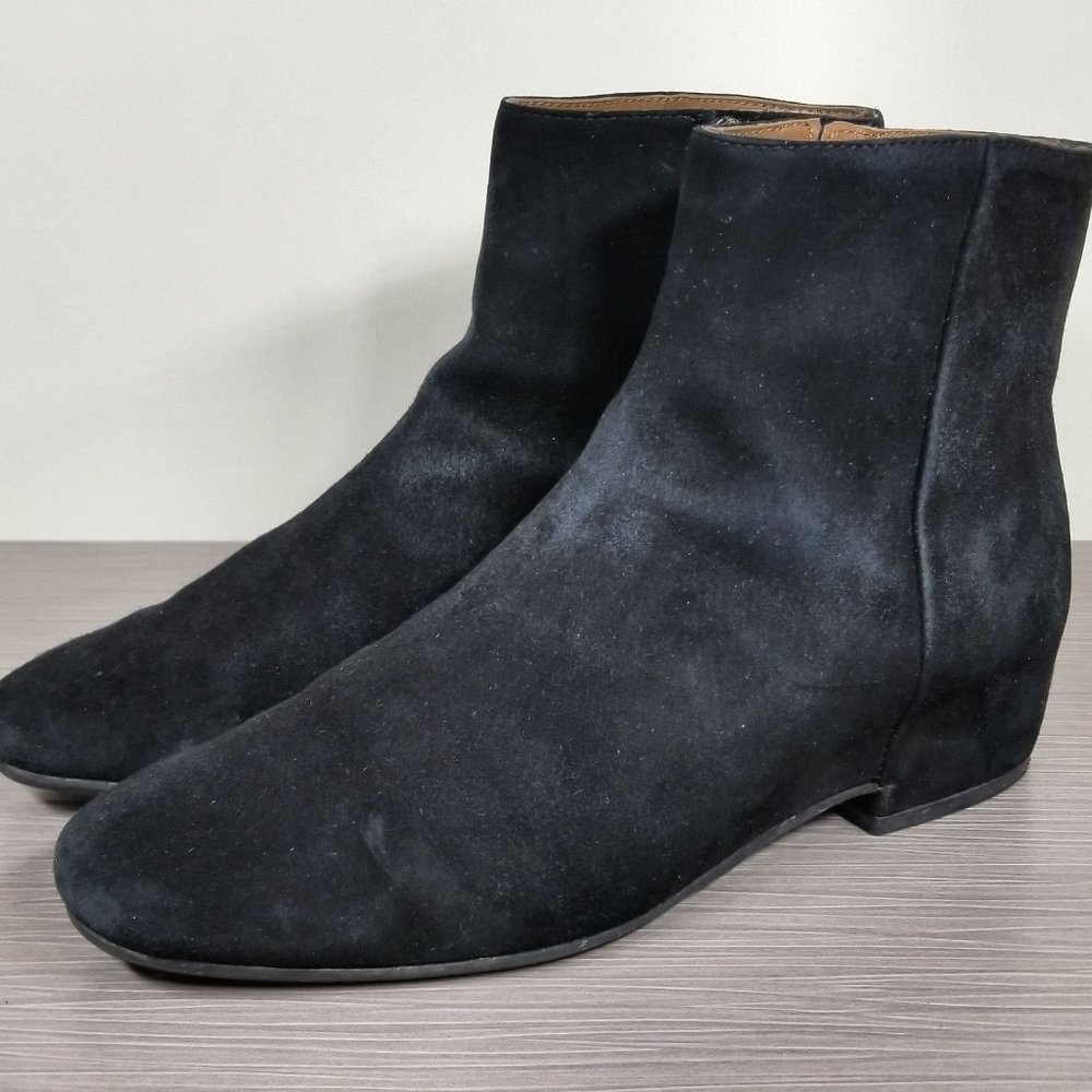 Aquatatia Ulyssa Water Resistant Bootie, Black Suede, Womens Size 7.5   $495
